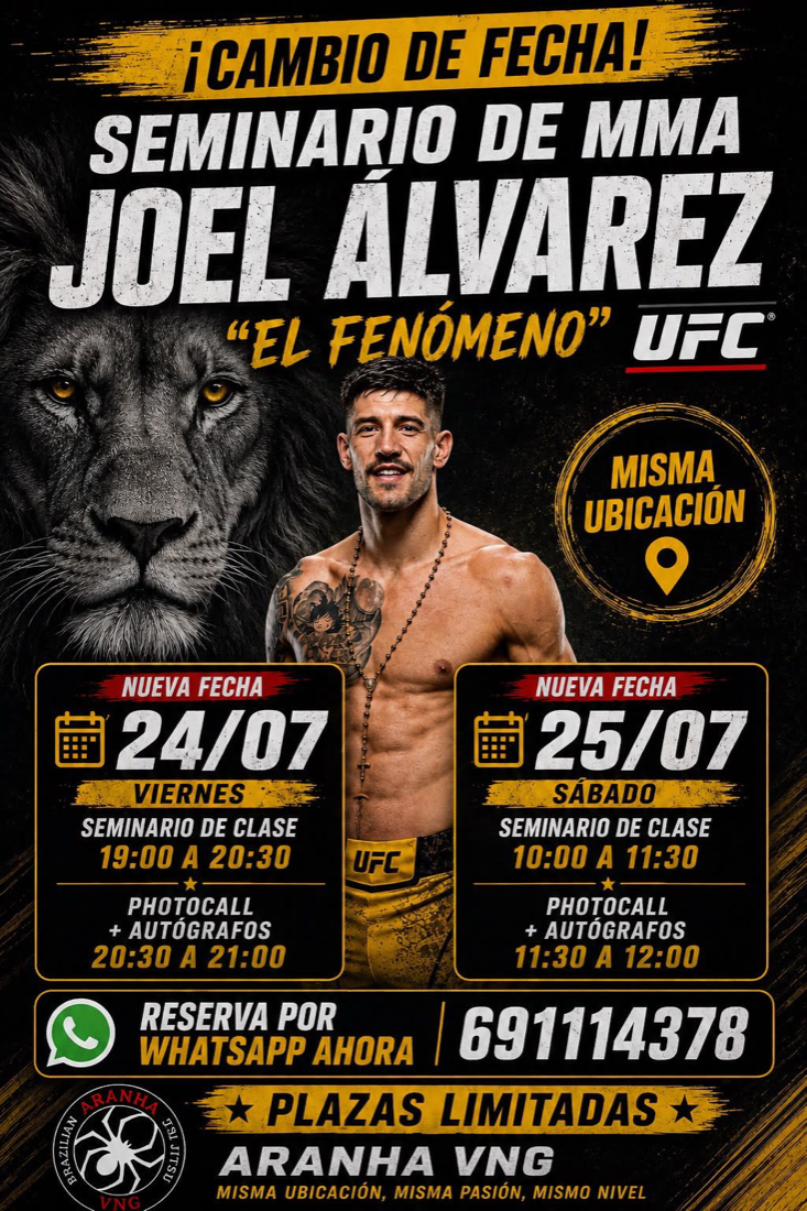 Seminario de MMA con Joel Álvarez en Aranha VNG